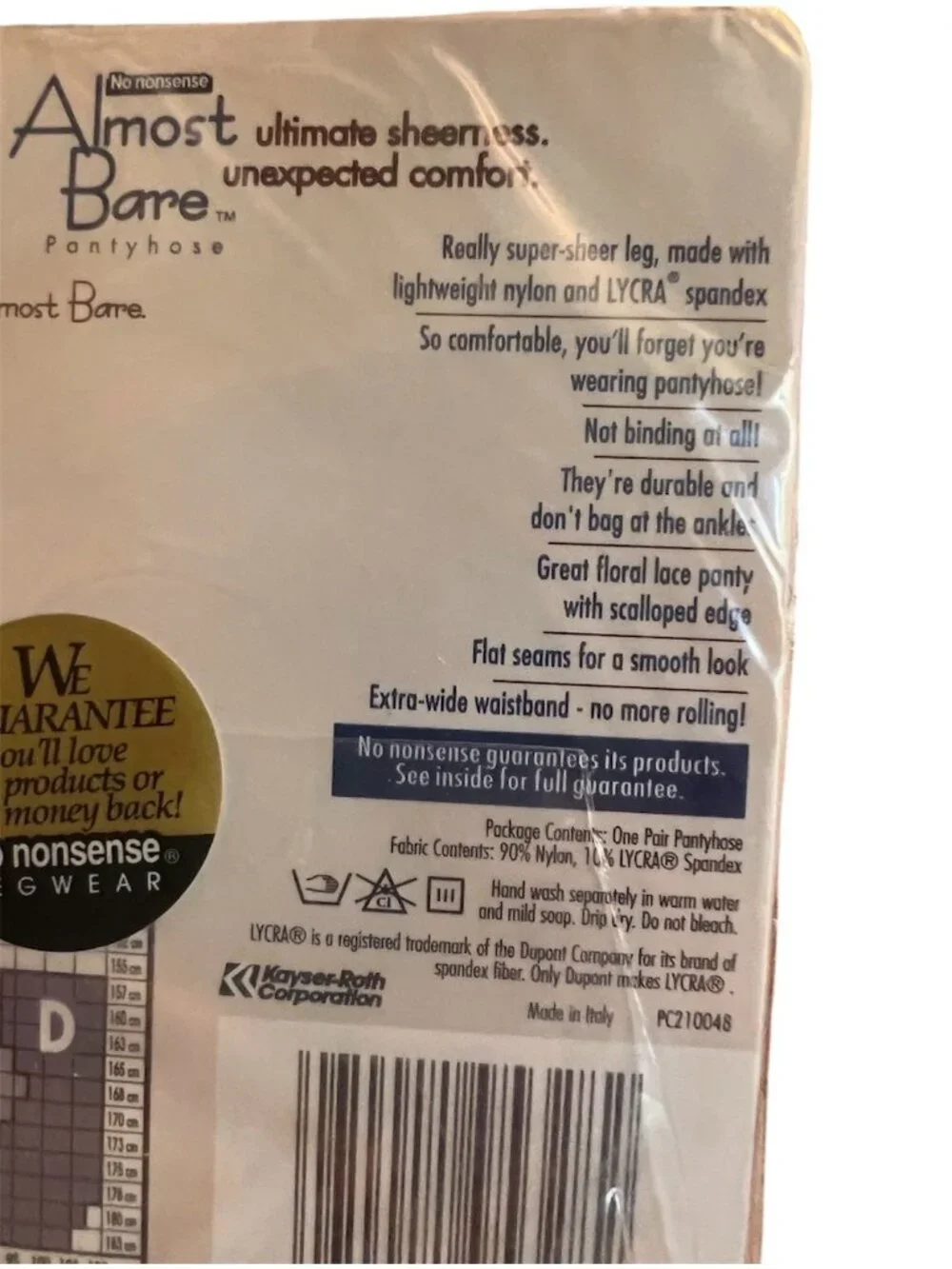 3 Pantyhose No Nonsense L'eggs Sheer Energy Almost Bare Size B Tan Off White